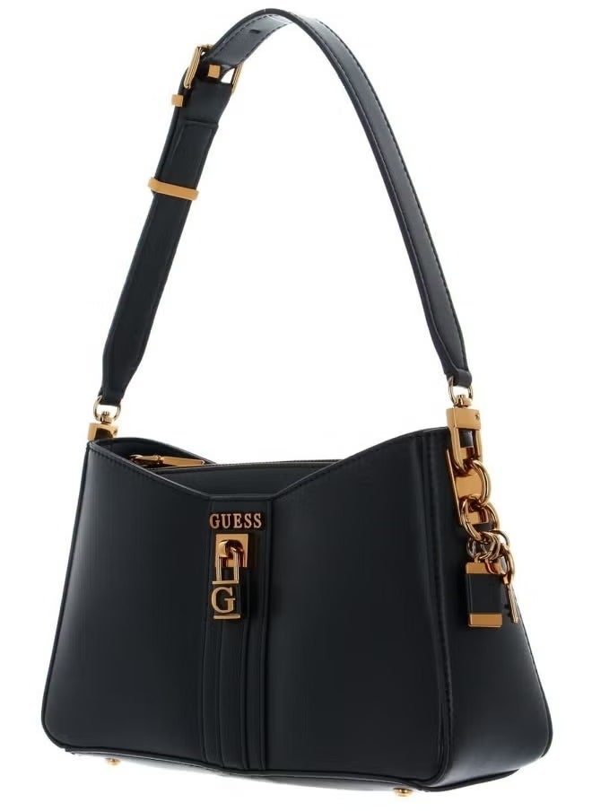 Guess Ginevra Logo Elite Black Shoulder Bag for Women SB867518