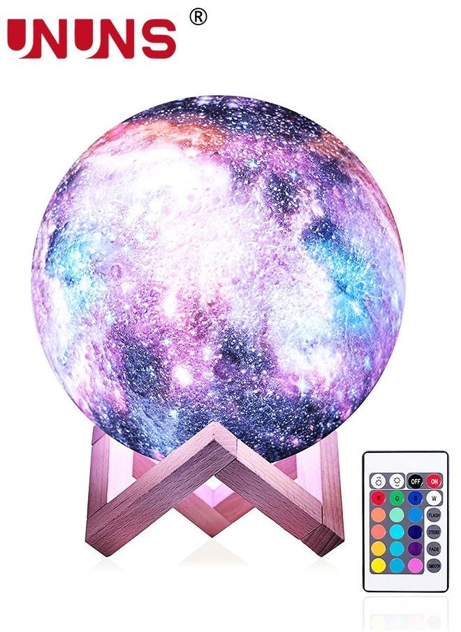 3D Printing Moon Lamp,5.9 Inch 16 Colors Mind-glowing Galaxy Moon Lamp With Stand And Remote Control,Bedroom Night Light Home Decor For Kids Gift