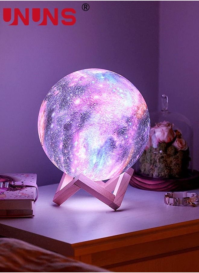 3D Printing Moon Lamp,5.9 Inch 16 Colors Mind-glowing Galaxy Moon Lamp With Stand And Remote Control,Bedroom Night Light Home Decor For Kids Gift