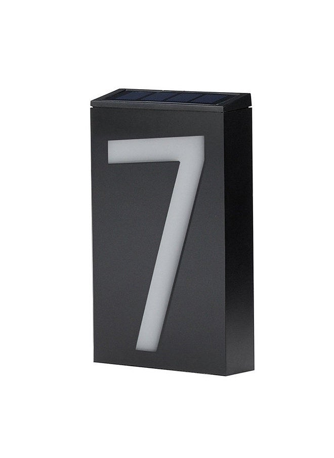 Solar House Number Light LED Illuminated Address Plaque for Houses Address Numbers Solar Powered LED Address Sign for Home Villa Yard Street