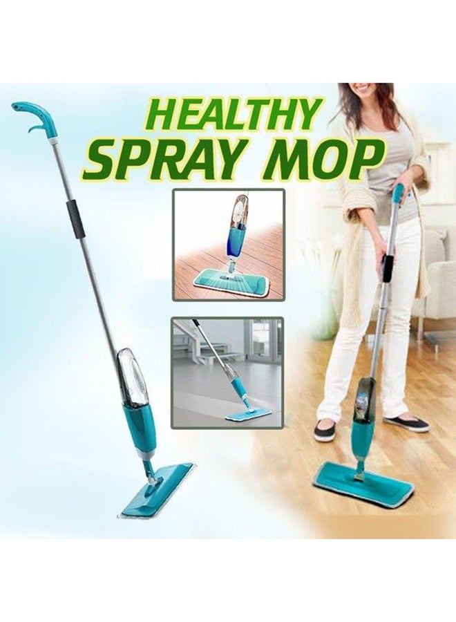 Spray Mop And Mop Pad Blue/Silver