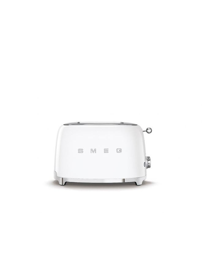 50's Retro Style 2 Slice Toaster 1035 W TSF01WHUK/AU White