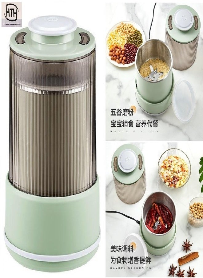 Electric Coffee Grinder, Mini 500ml Large Capacity Herb Spice Grinder With Stainless Steel Blade, 300W Pill Crusher Grinder For Coffee Beans, Nuts, Seeds, Peanuts, Grains, Spices