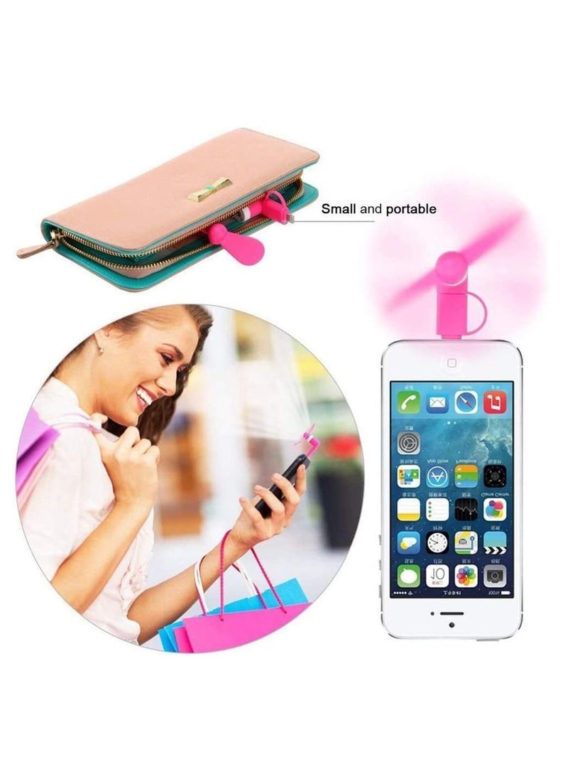 Mini USB Phone Fan 180-degree Rotating OTG Portable Outdoor Cooler Mobile