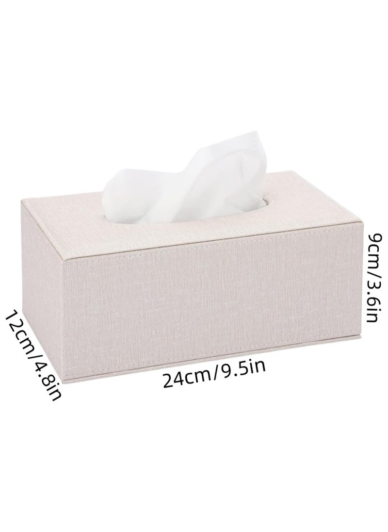 Tissue Box Cover, Rectangular Tissue Box Holder with Magnetic Bottom, Tissue Dispenser Box Holder for Bathroom Dresser Night Stand, Napkin Box Drawer Paper Dispenser, Home Office car Tissue Holder