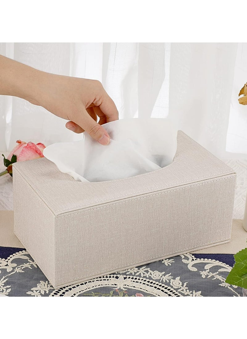 Tissue Box Cover, Rectangular Tissue Box Holder with Magnetic Bottom, Tissue Dispenser Box Holder for Bathroom Dresser Night Stand, Napkin Box Drawer Paper Dispenser, Home Office car Tissue Holder