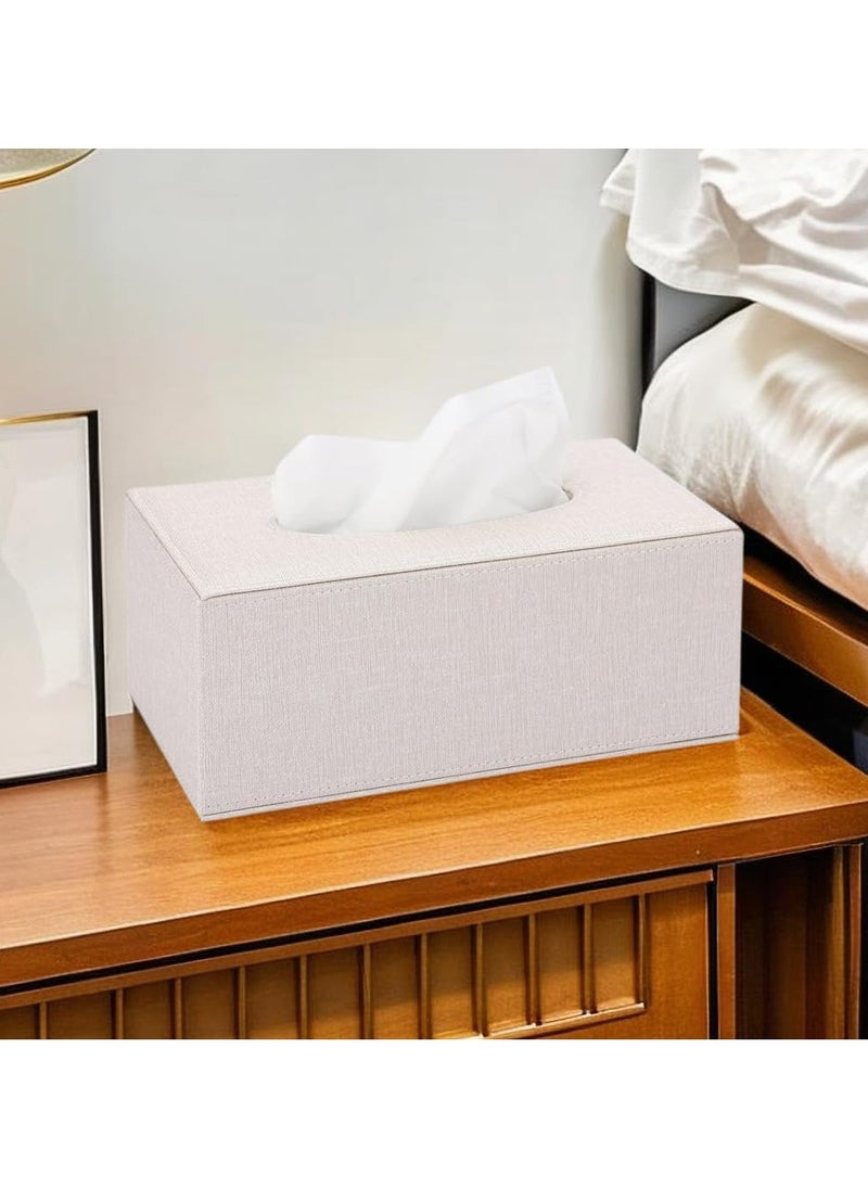 Tissue Box Cover, Rectangular Tissue Box Holder with Magnetic Bottom, Tissue Dispenser Box Holder for Bathroom Dresser Night Stand, Napkin Box Drawer Paper Dispenser, Home Office car Tissue Holder