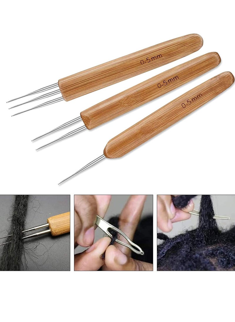 Crochet Tool for Braid Knitting Hook Interlocking Handicraft Extension Tightening Accessories Hair Necessities, Practical and Convenient Worth Having 0.5 mm