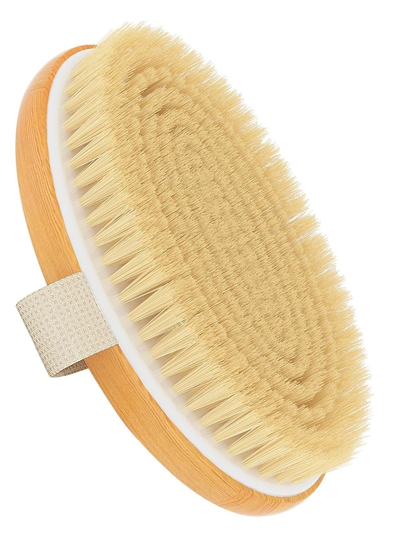 Metene Dry Brushing Body Brush, Exfoliating Body Scrubbers, Natural Bristles for Dry Skin, Improve Circulation, Stop Ingrown Hairs, Reduce Acne and Cellulite