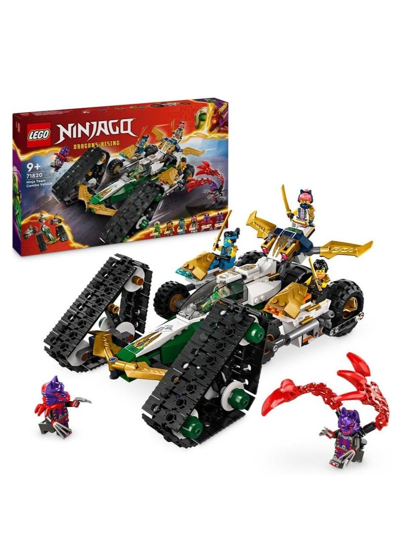 LEGO NINJAGO Ninja Team Combo Vehicle 4-in-1 Ninja Adventure Toy 71820