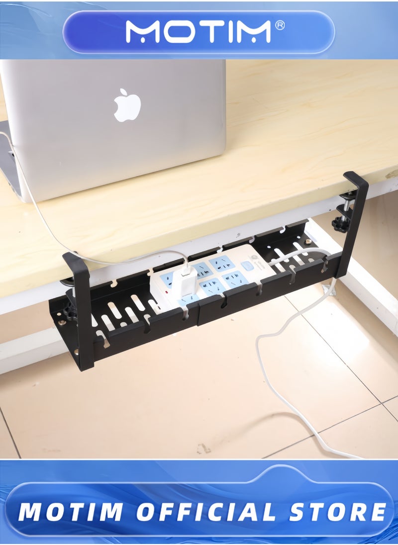 No Drill Under Desk Cable Management Tray 21.7