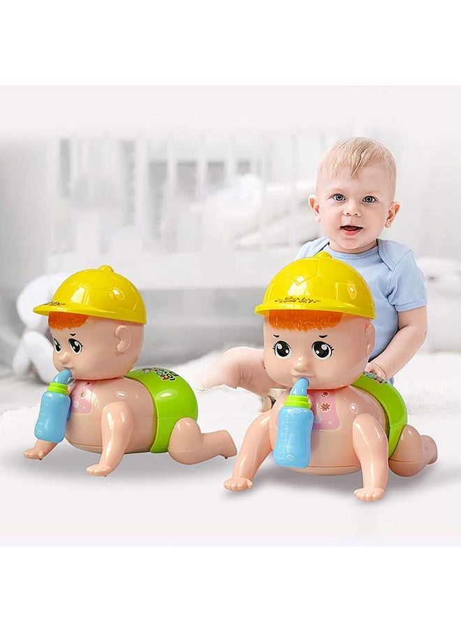 Crawling Baby Toy Musical Crawling Baby Toy Battery Operated Toy with Music and Colorful Lights