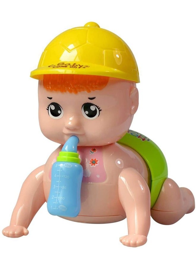 Crawling Baby Doll with Music and Light Crawling Toy