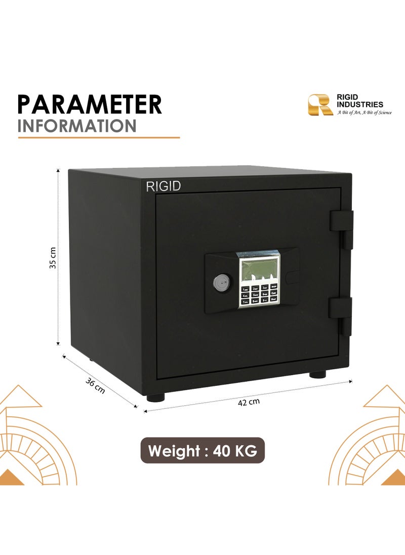 Fire Resistant Steel Safe Digital And Key Lock, 40Kg