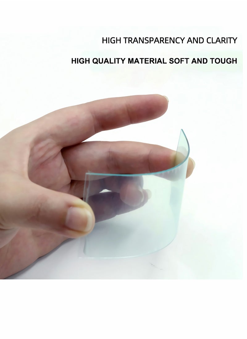 Welding Protection Lenses, Automatic Dimmable Transparent Plastic Mask Sheet, High Definition For Caps, Splash-proof, Dust-proof and Sand-proof (10Pcs)