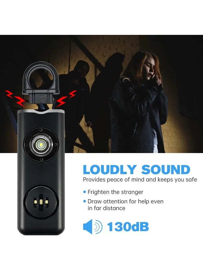 Personal Safety Siren for Women - 130dB Alarm, Strobe Light, Key Chain, 3 Pop Colors, AF2004 Anti-Robbery Device