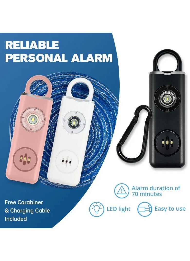 Personal Safety Siren for Women - 130dB Alarm, Strobe Light, Key Chain, 3 Pop Colors, AF2004 Anti-Robbery Device