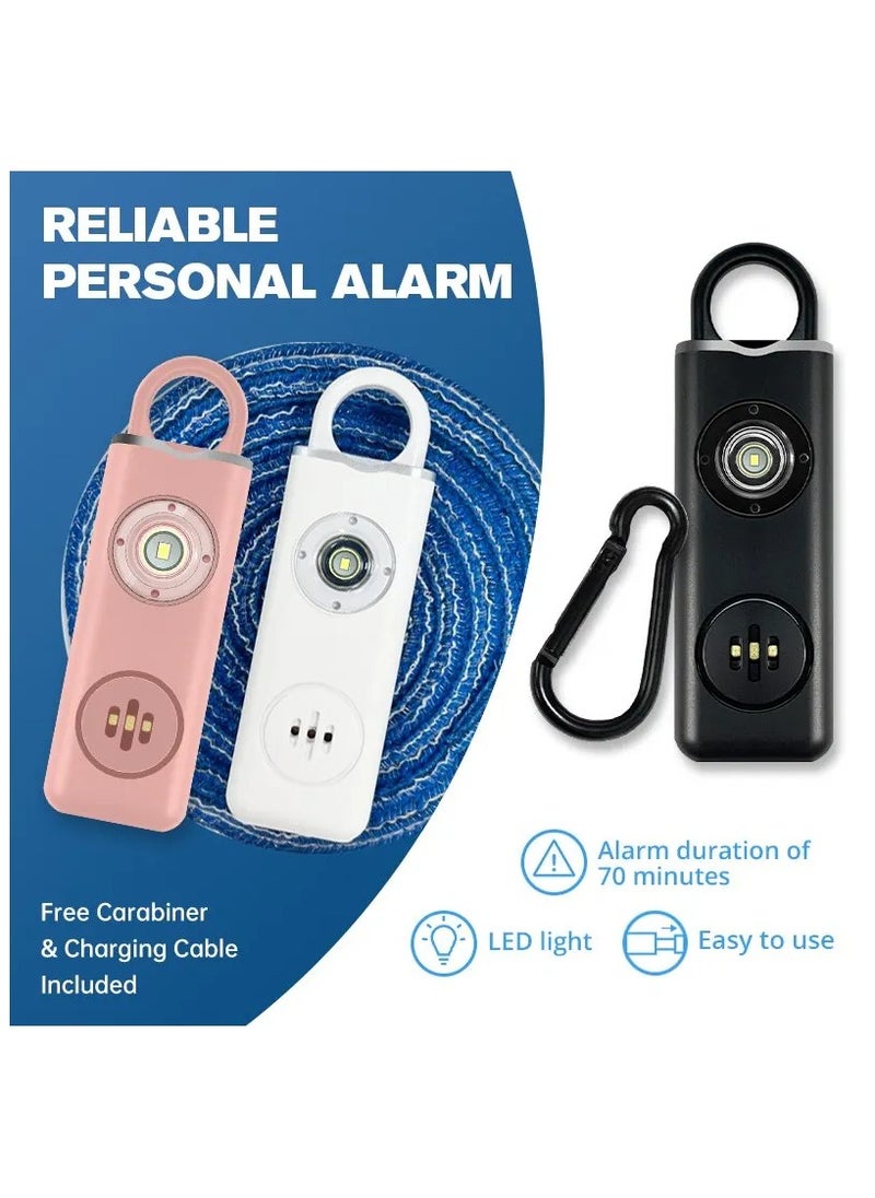 Personal Safety Siren for Women - 130dB Alarm, Strobe Light, Key Chain, 3 Pop Colors, AF2004 Anti-Robbery Device