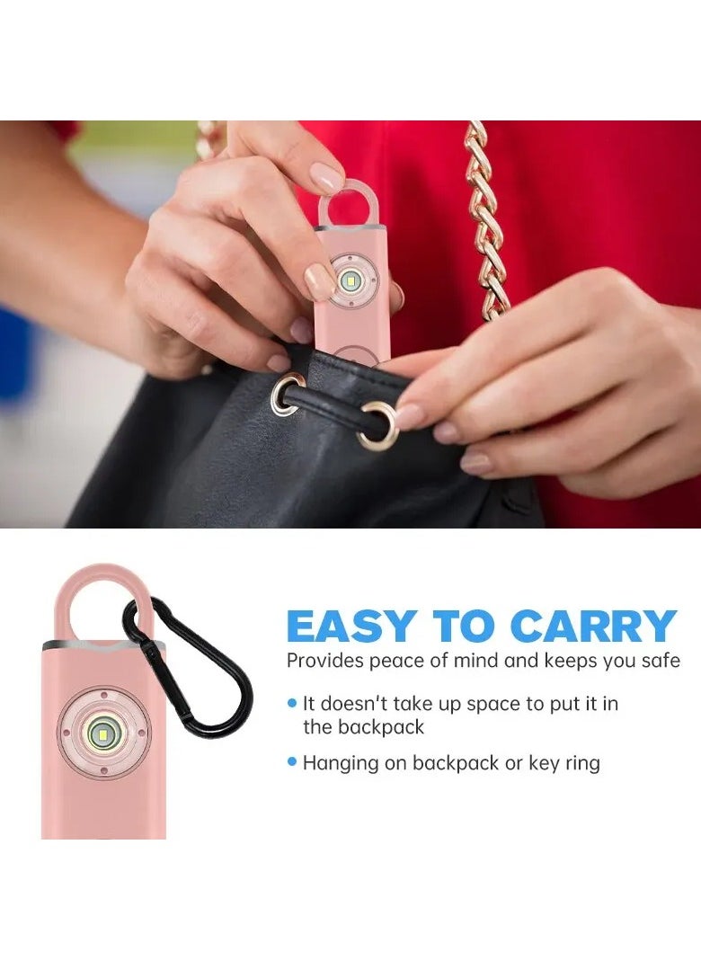 Personal Safety Siren for Women - 130dB Alarm, Strobe Light, Key Chain, 3 Pop Colors, AF2004 Anti-Robbery Device