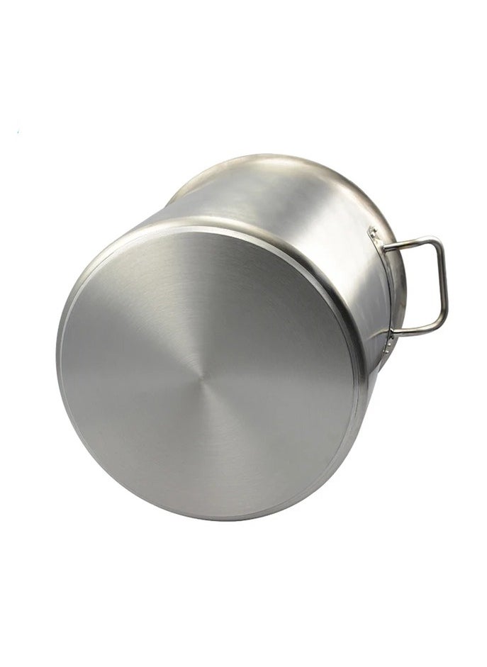 Aluminium Stock Pot with Handle and Aluminum Lid, Silver