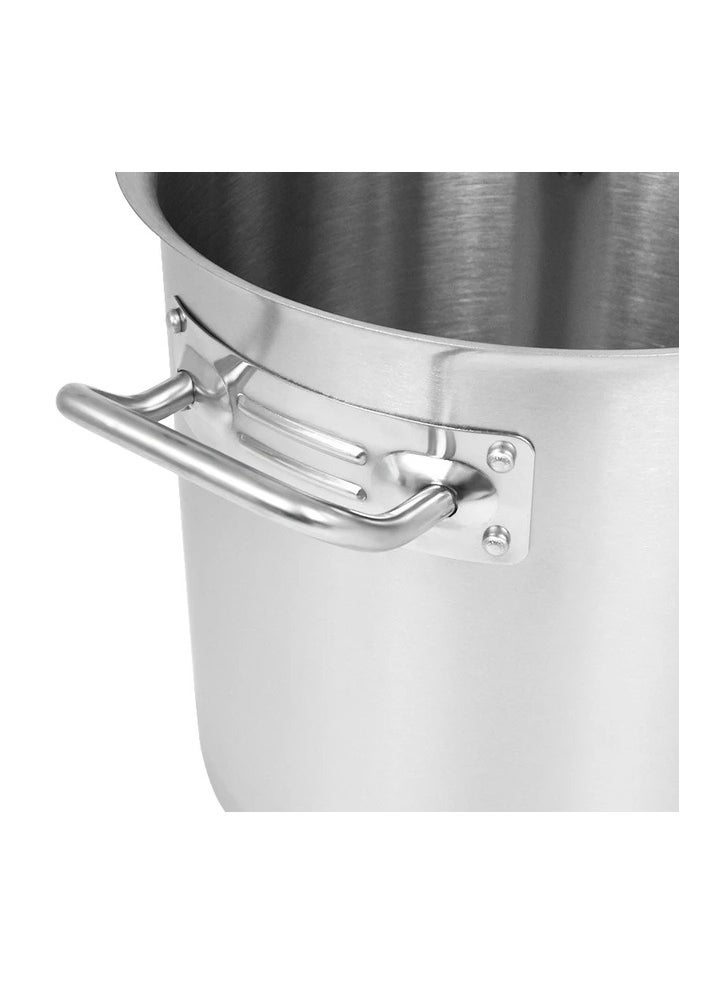 Aluminium Stock Pot with Handle and Aluminum Lid, Silver