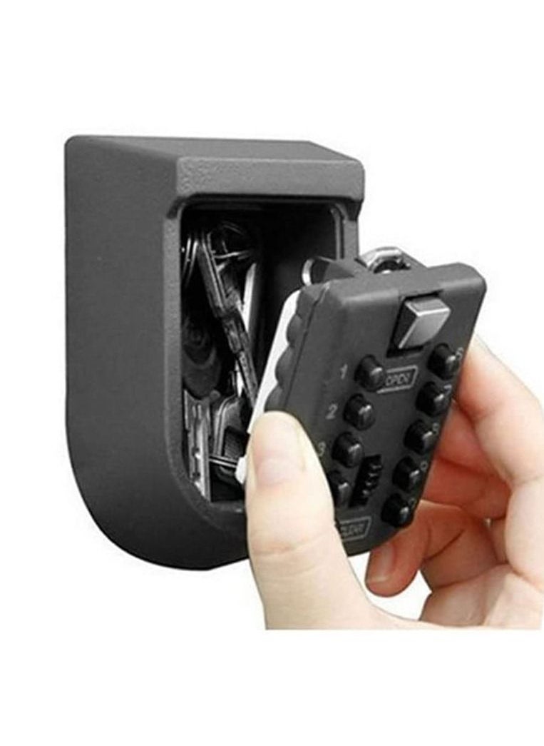 Indoor and Outdoor Key Safe Wall Mounted Nurse Key Safe Key Storage Push Button Combination Lock Wall Mounted Key Safe Box Security Lock for Carers/Home Help/Nurse Home Access