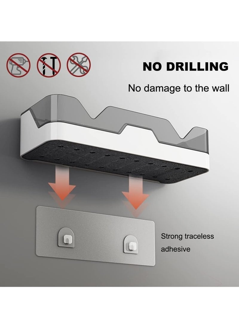 Shower Caddy Adhesive Shower Shelf for Bathroom 2 Pack: Premium Wall Mount Bathroom Organizer Shelf - No Drilling Corner Sower Organizer - Upgraded Rustproof Kitchen Storage Rack