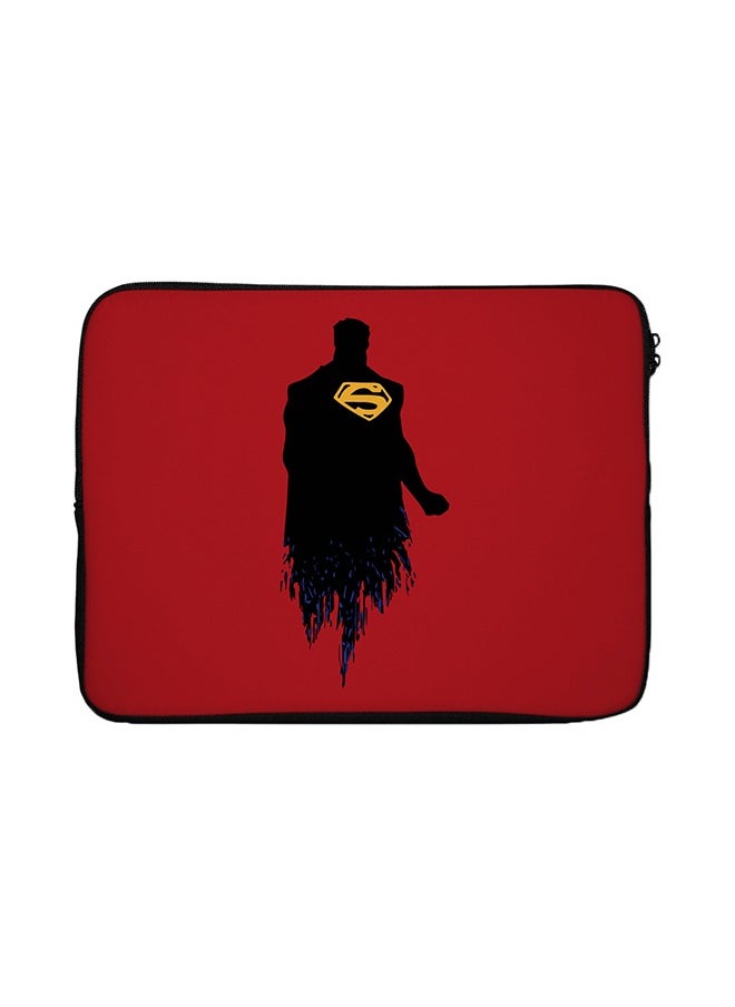 Flying Superman Printed Laptop Sleeve