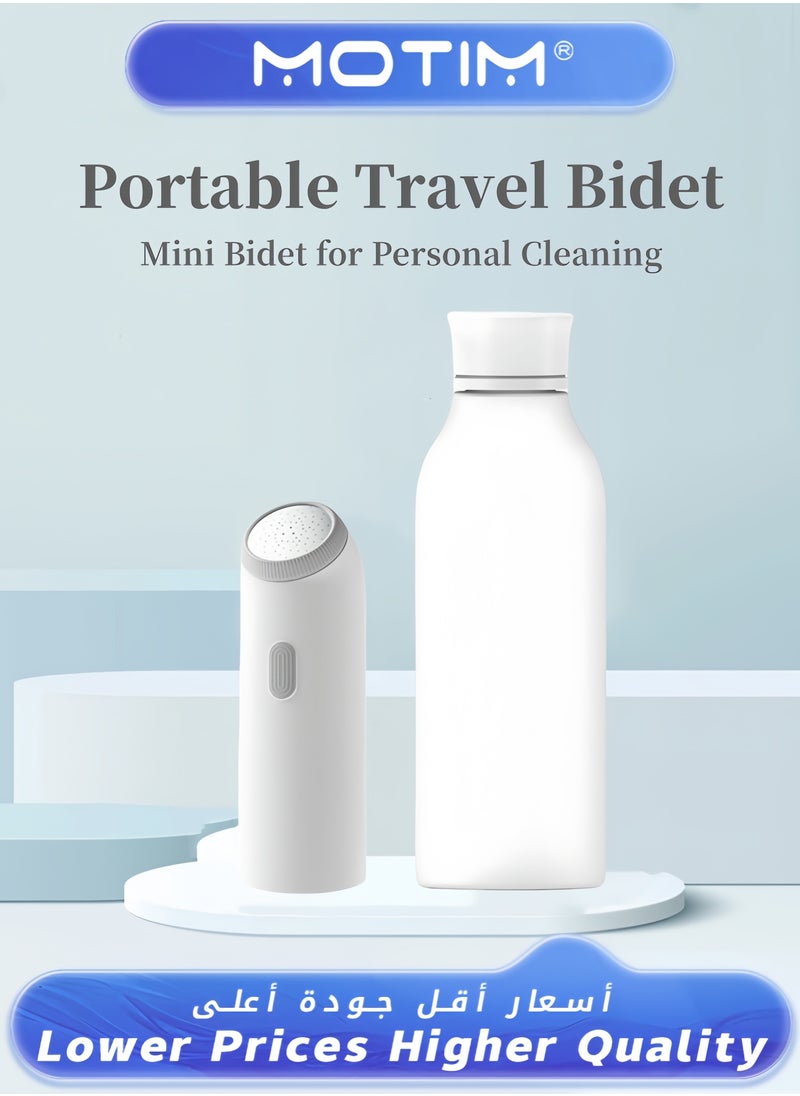 Portable Mini Bidet for Women Handheld Travel Bidet with Electric High Pressure Personal Cleaning Spray Bottle