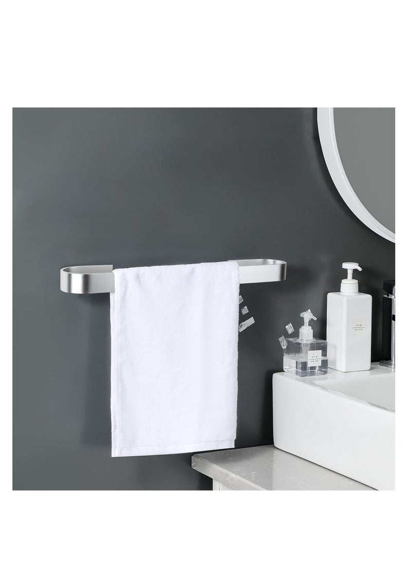 Towel Rail, Stainless Steel Bath Towel Bar, No Drilling Self Adhesive Towel Holder, Bathroom Towel Rack Towel Ring SUS-304 Hand Towel Ring for Kitchen Living Bedroom (15.7