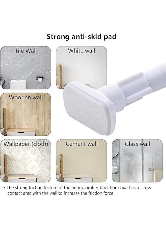 Adjustable Stainless Steel Clothes Rail for Wardrobe, Shower, Kitchen - Extendable Pole 70-120cm with 22mm Diameter Curtain Rod