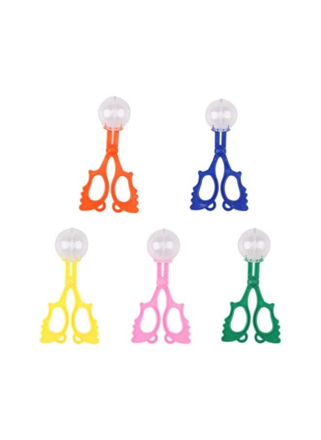 silvercnc 5pcs Handy Scoopers Bug Insects Catcher Scissors Tongs Tweezers s for Kids (Blue, Pink, Orange, Yellow, Green Style Mixed)