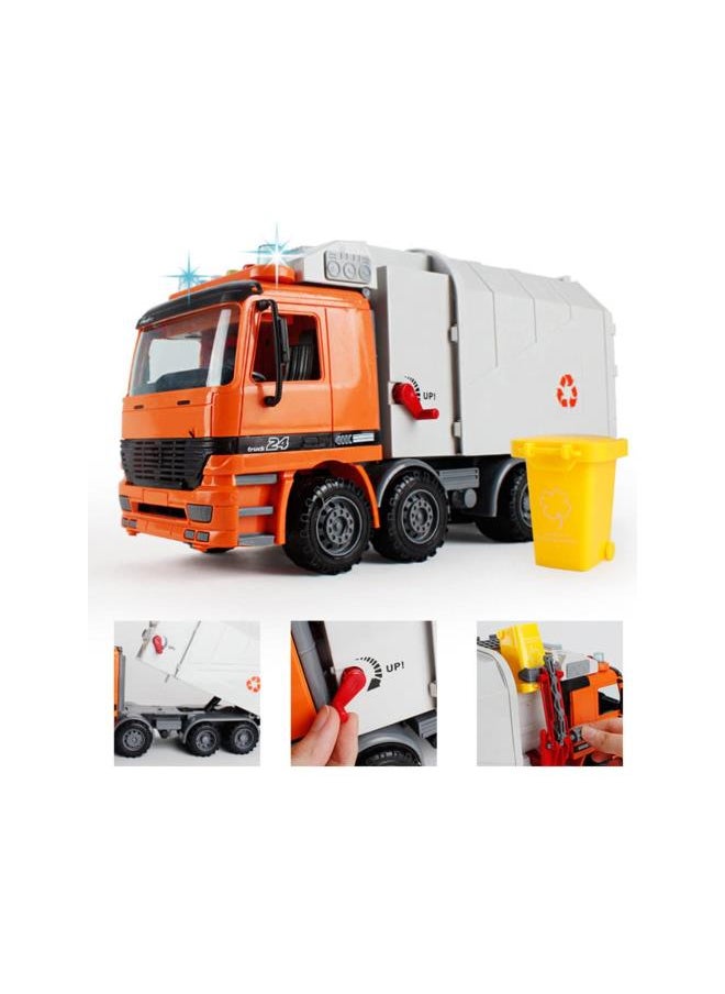 silvercnc Small Garbage Truck 4Pcs Miniature Trash Can， Garbage Truck Toys Trash Truck Trash Truck Toys for Boys Toy Garbage Truck Toy Trash Can Early Educational Teaching Aids Garbage Truck Toys