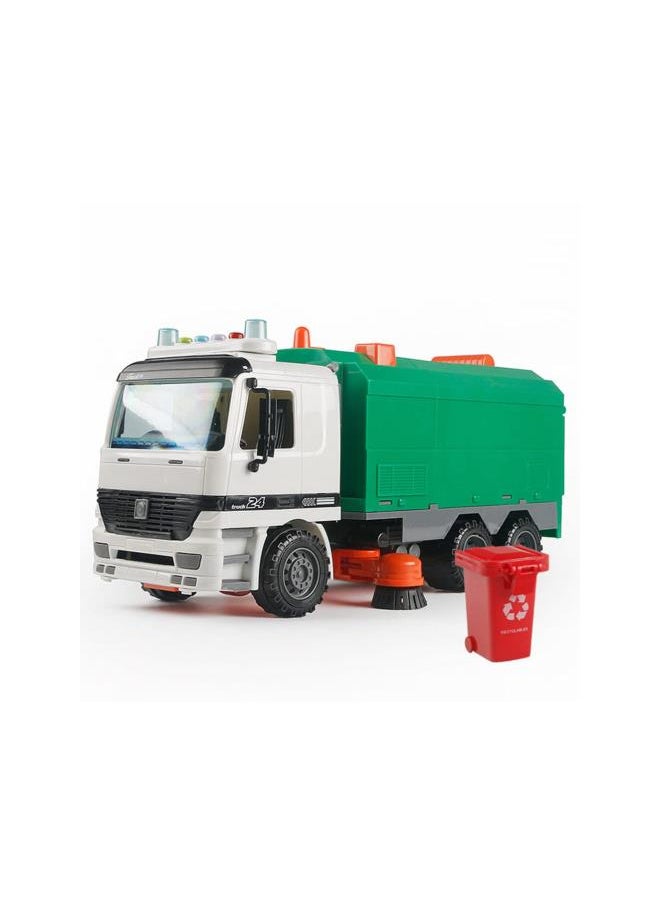 silvercnc Small Garbage Truck 4Pcs Miniature Trash Can， Garbage Truck Toys Trash Truck Trash Truck Toys for Boys Toy Garbage Truck Toy Trash Can Early Educational Teaching Aids Garbage Truck Toys