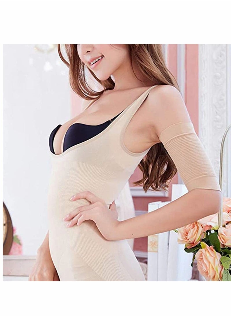 Women Ultra-thin Elastic Weight Loss Thigh Leg Massage Shaper Slimming Compression Arm Shaper Burn Fat Weight Loss Arm Arm Slimming Shaper Wrap Arm Compression Sleeve for Upper