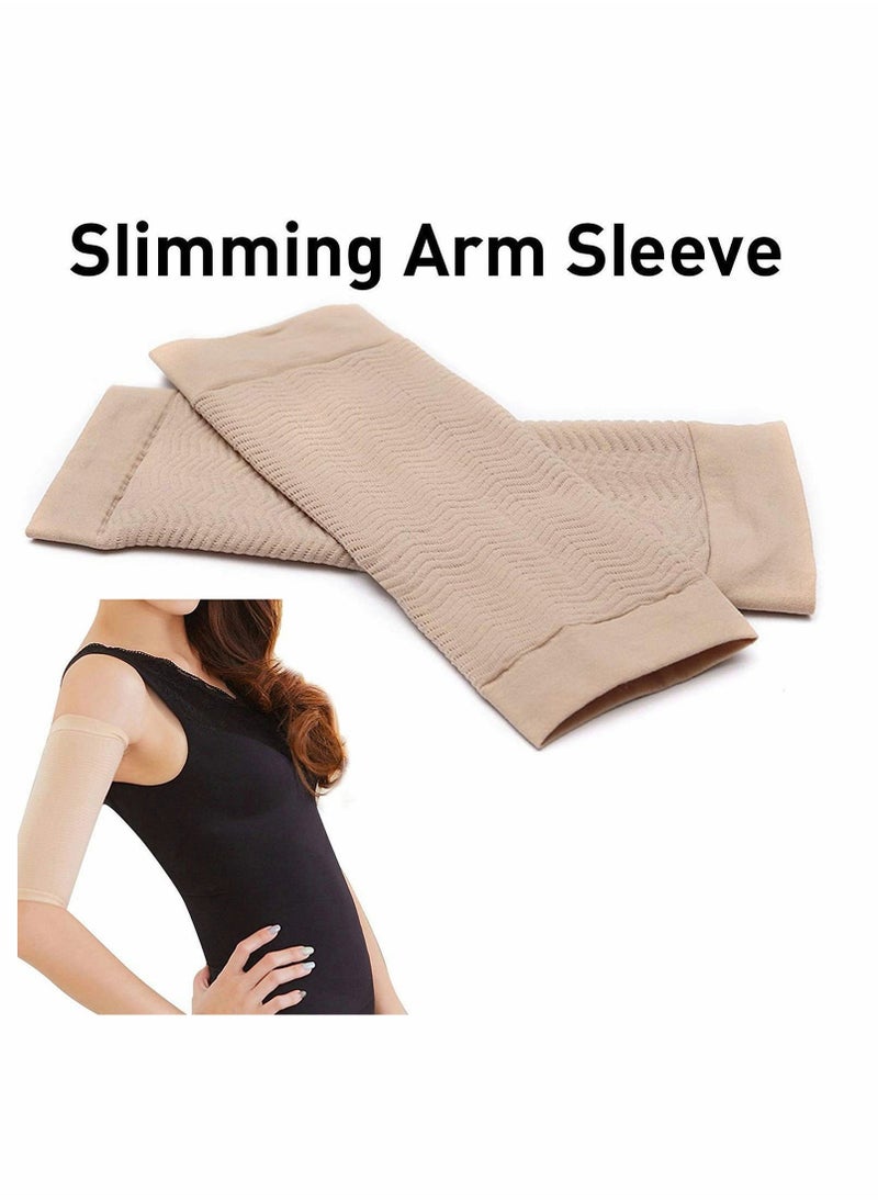 Women Ultra-thin Elastic Weight Loss Thigh Leg Massage Shaper Slimming Compression Arm Shaper Burn Fat Weight Loss Arm Arm Slimming Shaper Wrap Arm Compression Sleeve for Upper