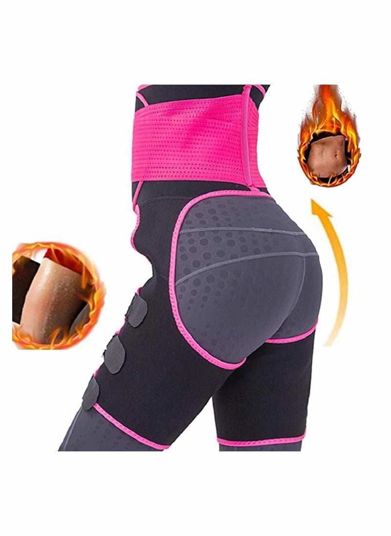 Waist Thigh Trainer for Women, Adjustable Lumbar Support Trimmer Belt Postpartum Belly Band Tummy Control Girdle Slimmer Butt Assist Waist Trimmer