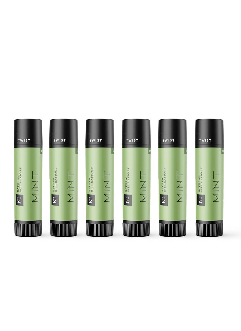 Natural Inspirations Ultra Hydrating SPF 30 Lip Butter 6 Piece Set - Mint