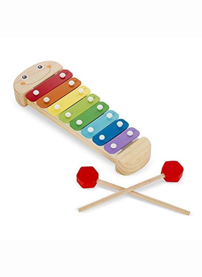 Caterpillar Xylophone Musical Toy With Wooden Mallets 15.25