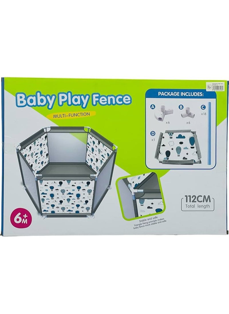 Baby Playpen with Safety Fence, Spacious and Durable Play Yard for Kids,  Secure Indoor and Outdoor Baby Park, Portable Design with Non-Slip Base