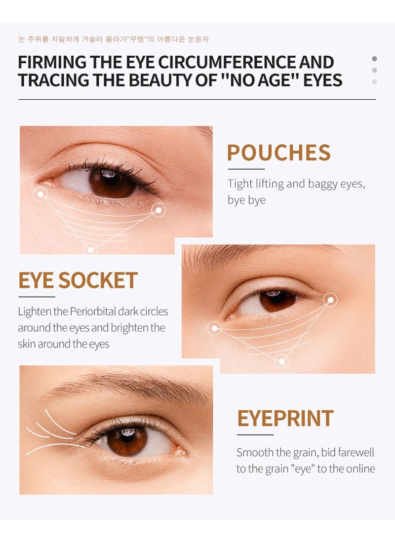 DEleventh Korean Brand Caffeine Repair Eye Serum 30ml / with Vitamin E, Anti-Oxidation, Fade Fine Lines, Reduce Puffiness and Dark Circles, Firm and Hydrate Delicate Eye Area