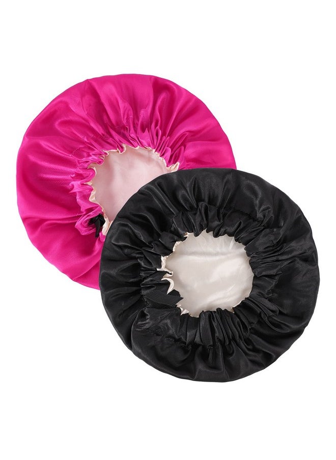 2 Pcs Baby Kids Bonnets Adjustable Bonnet For Kids Toddler Double Layer Satin Bonnet For Sleeping