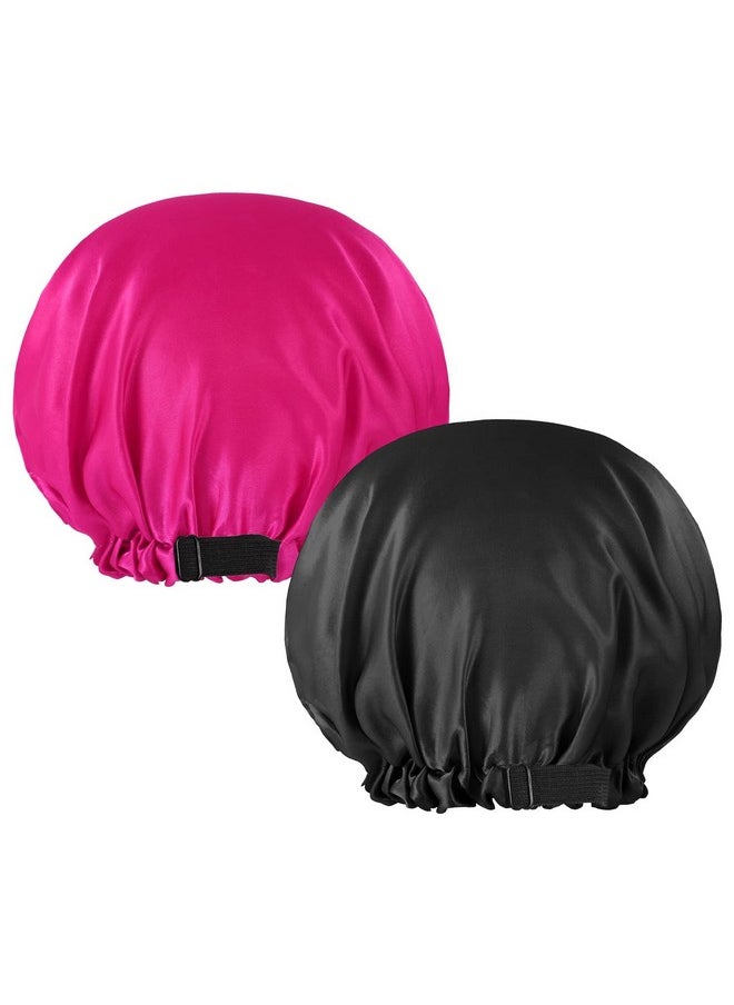 2 Pcs Baby Kids Bonnets Adjustable Bonnet For Kids Toddler Double Layer Satin Bonnet For Sleeping