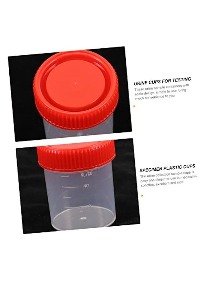 20 pcs Hospital Disposable Container Cups Cup Leak- with Specimen Stool Sputum Containers Safe Collection