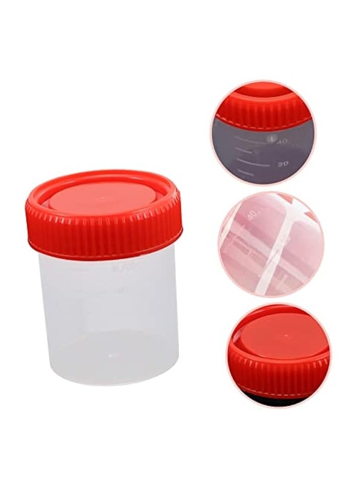 20 pcs Hospital Disposable Container Cups Cup Leak- with Specimen Stool Sputum Containers Safe Collection