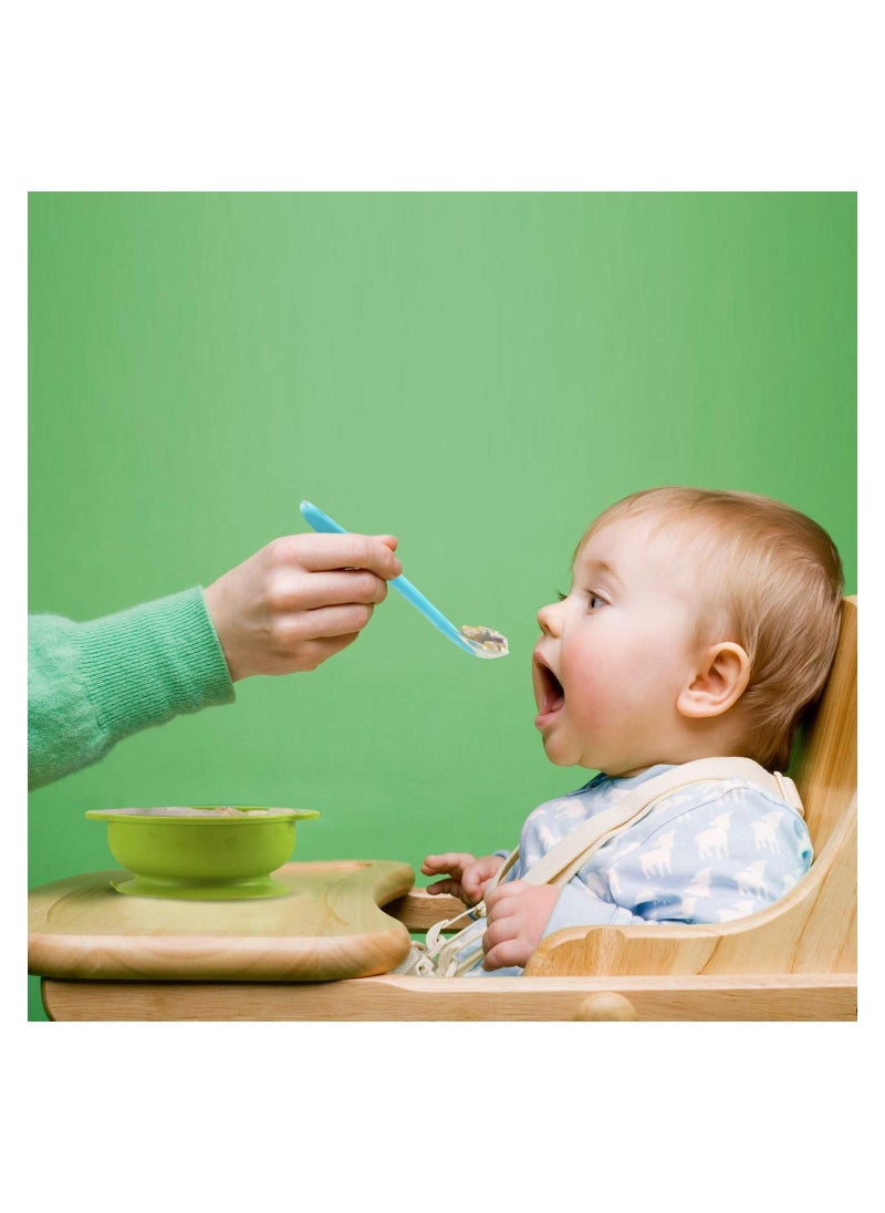 Soft Silicone Baby Spoons for Infant Feeding - 6 Pack of Safe, Gentle Training Spoons for Toddlers and Children - Ideal for Weaning and Easy Feeding.