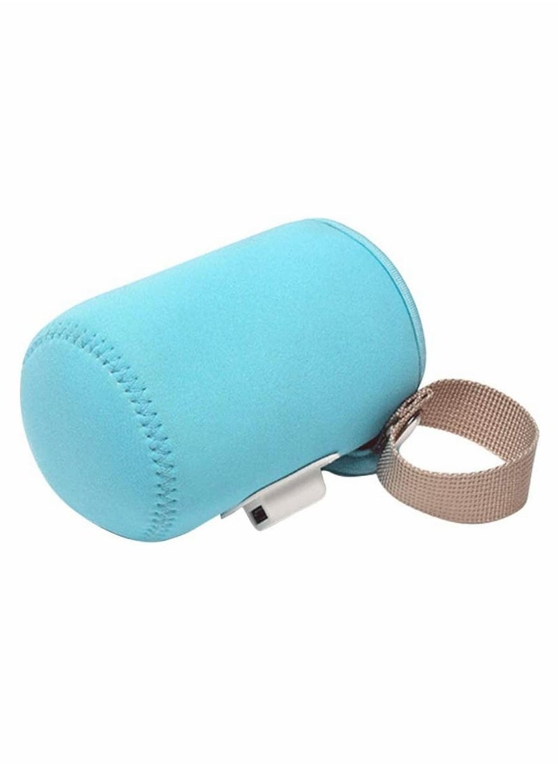 Portable Baby Bottle Warmer Bag for Travel Keeps Milk Warm on the Go Ideal for Car and Shopping Lightweight Blue Cover