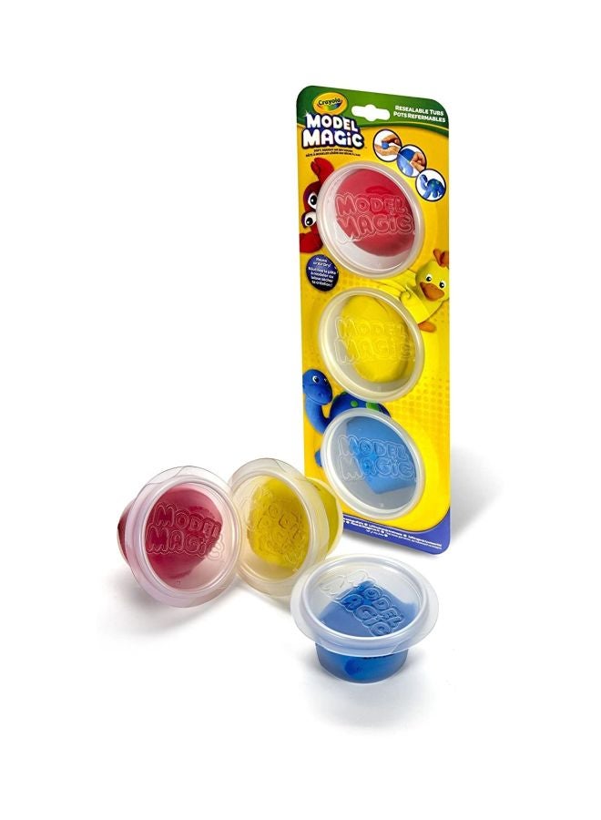 3-Piece Model Magic Clay Alternative Set 2x1x3inch