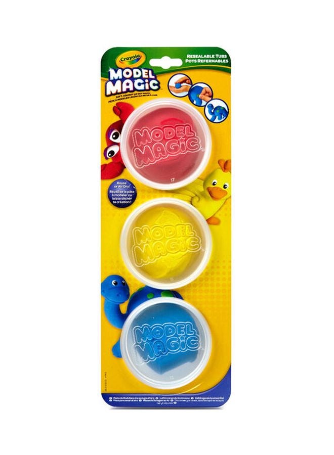 3-Piece Model Magic Clay Alternative Set 2x1x3inch