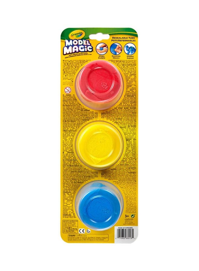 3-Piece Model Magic Clay Alternative Set 2x1x3inch